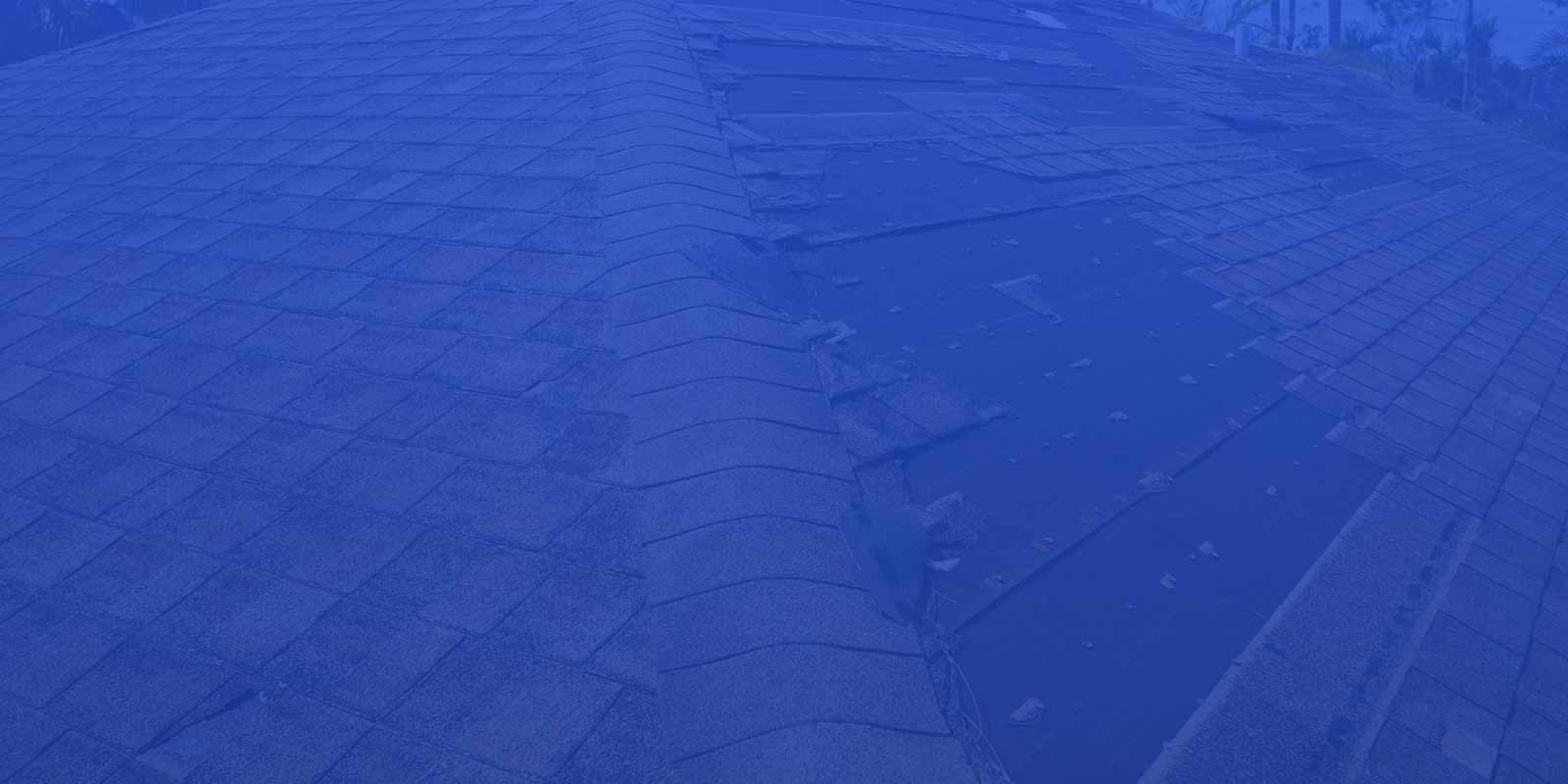 blue overlay of house in background
